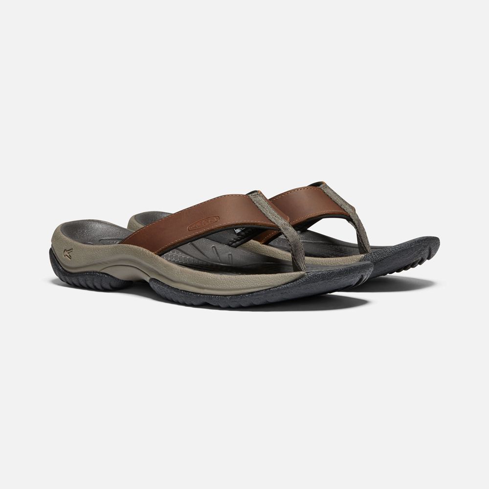 Chanclas Keen Mexico Marrom/Negros - Hombre Kona Premium - DW8319064